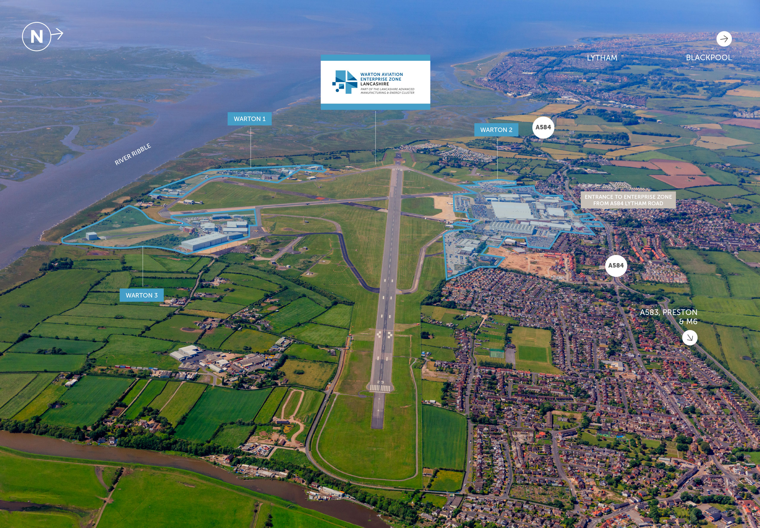 Enterprise Zone Aerial Warton Aviation Enterprise Zone