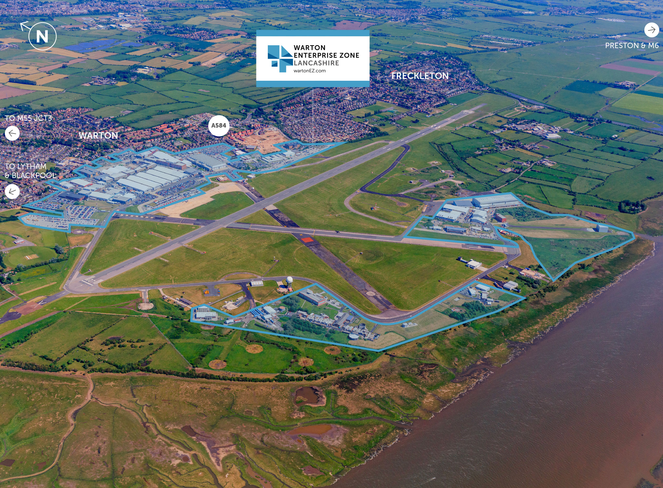Aerial 2 Warton Aviation Enterprise Zone